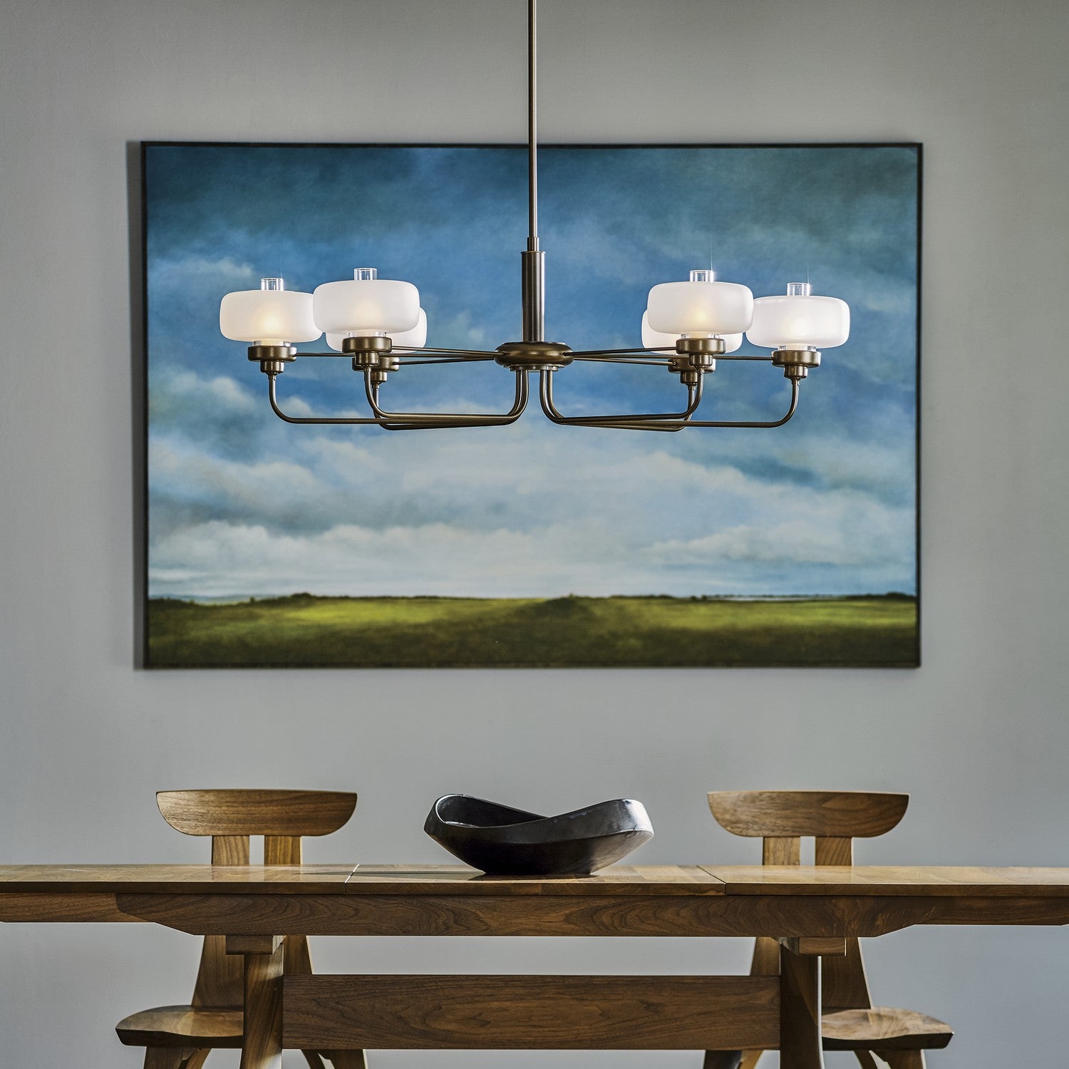 Hubbardton Forge - 137840-SKT-MULT-05-WC0593 - Nola Pendant - Nola - Bronze