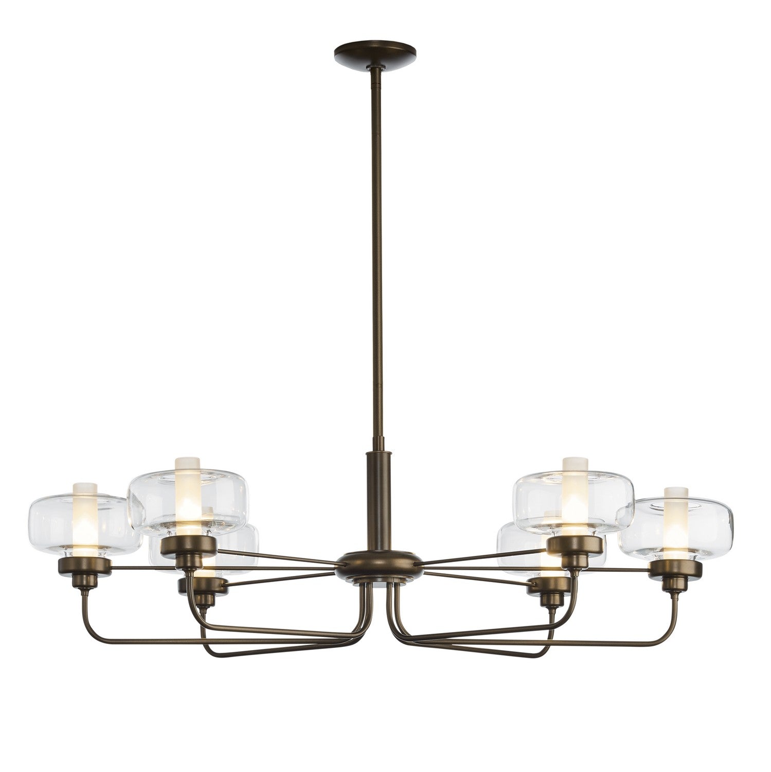 Hubbardton Forge - 137840-SKT-MULT-05-YE0592 - Nola Pendant - Nola - Bronze