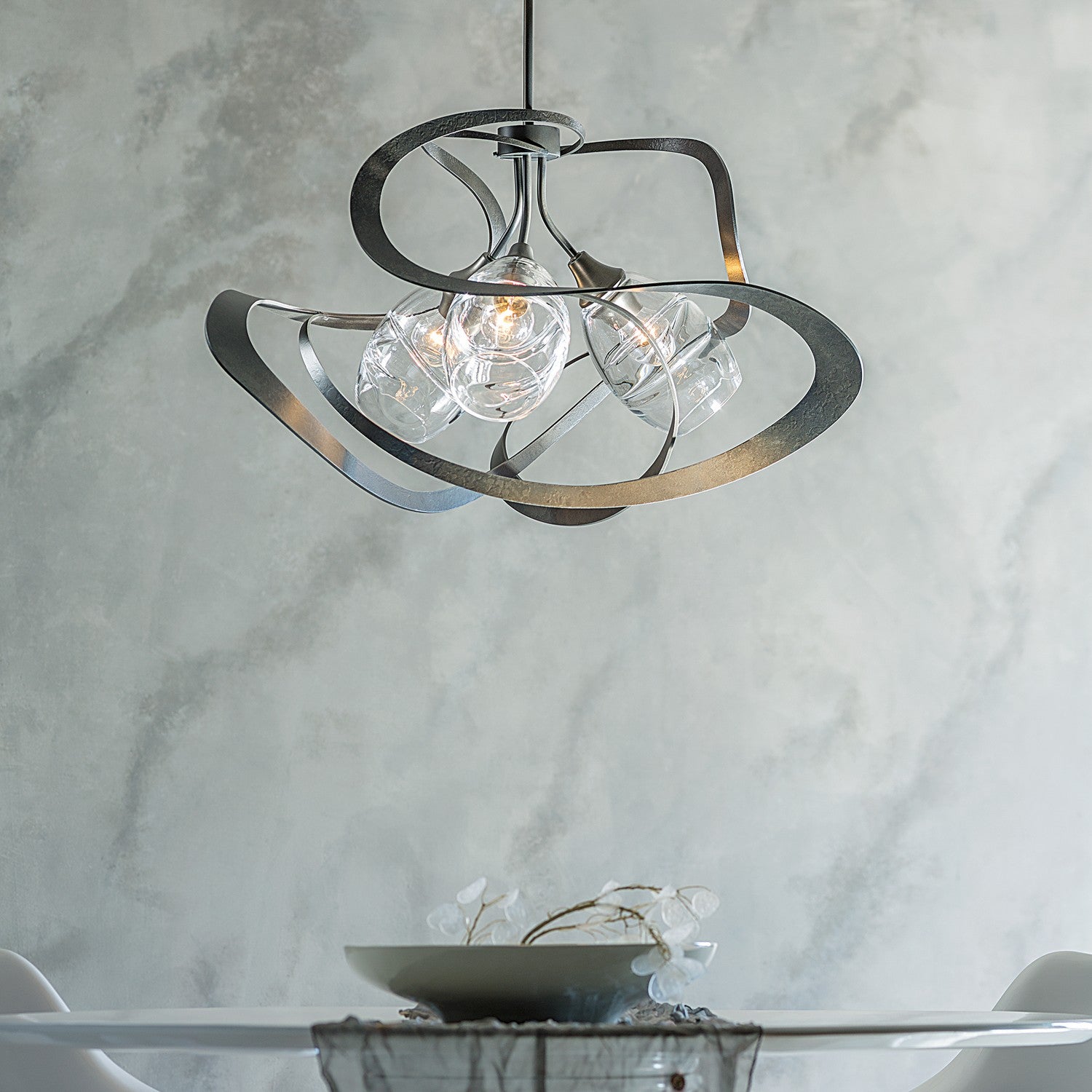 Hubbardton Forge - 137855-SKT-MULT-07-ZM0621 - Nest Pendant - Nest - Dark Smoke