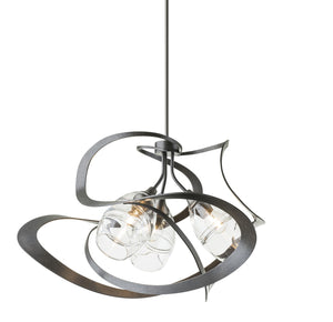 Hubbardton Forge - 137855-SKT-MULT-07-ZM0621 - Three Light Pendant - Nest - Dark Smoke