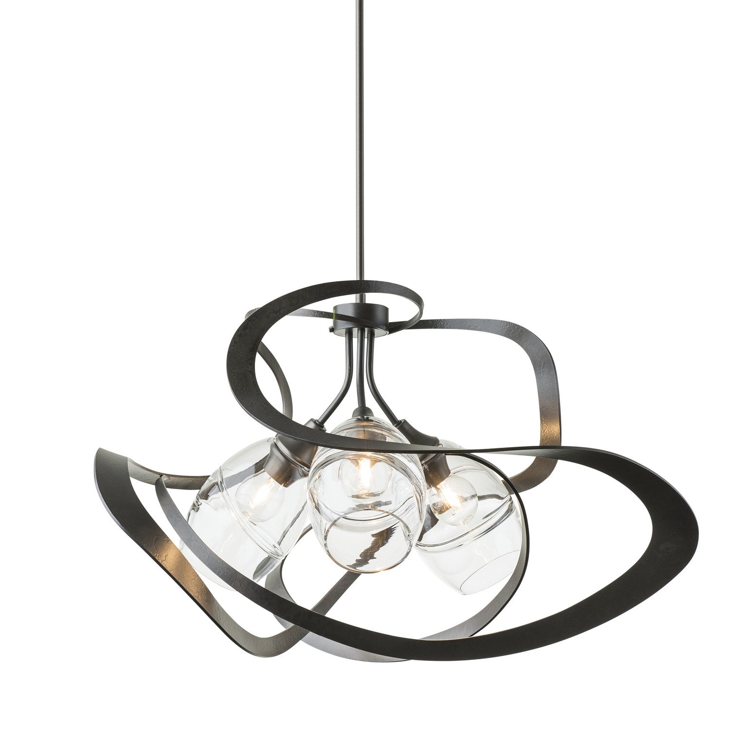 Hubbardton Forge - 137855-SKT-MULT-07-ZM0621 - Three Light Pendant - Nest - Dark Smoke