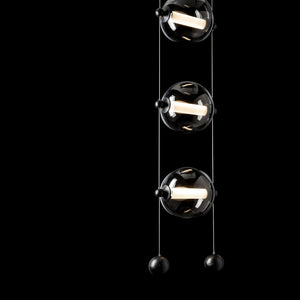 Hubbardton Forge - 139059-LED-STND-10-YL0668 - LED Pendant - Abacus - Black