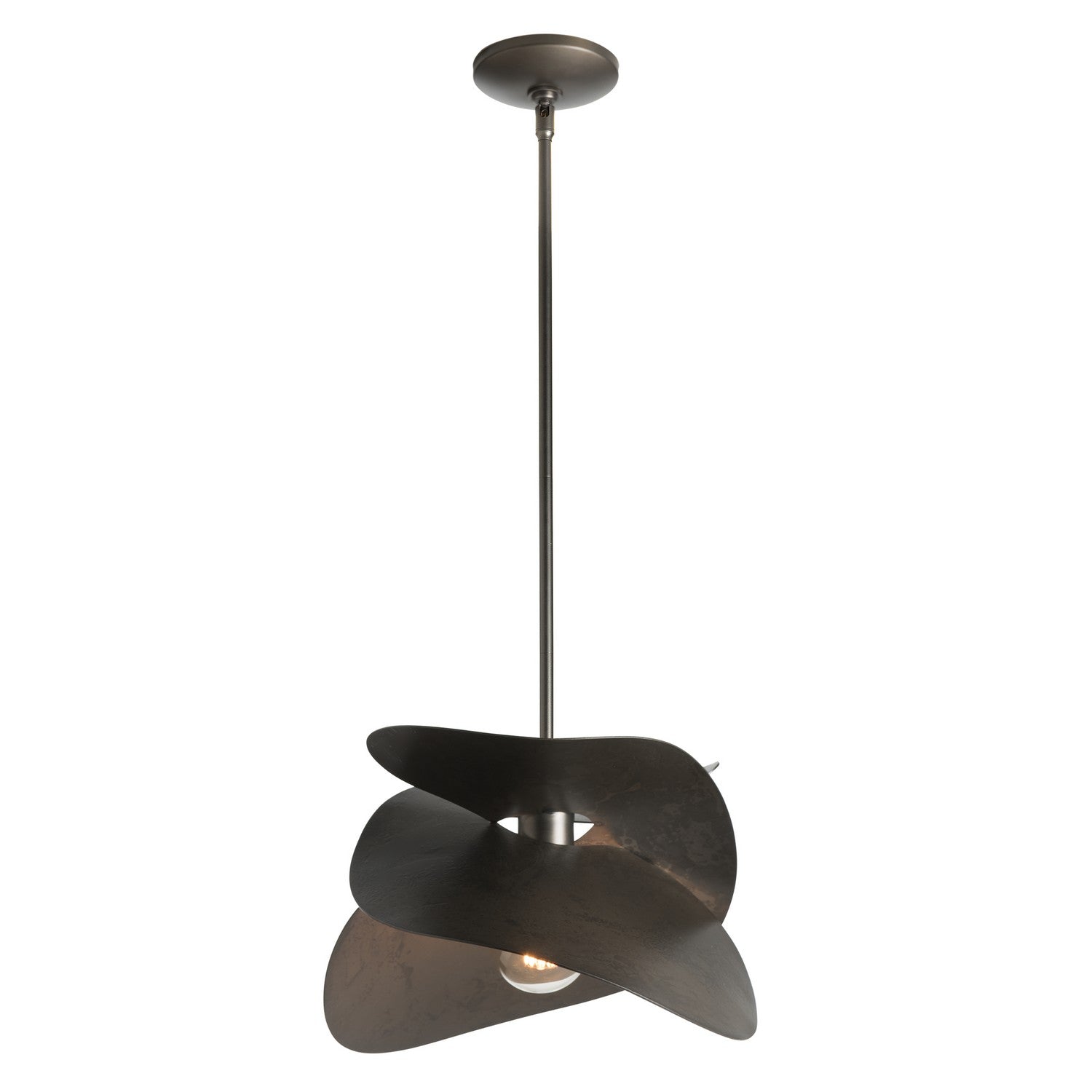 Hubbardton Forge - 139450-SKT-MULT-07 - One Light Pendant - Hibiscus - Dark Smoke