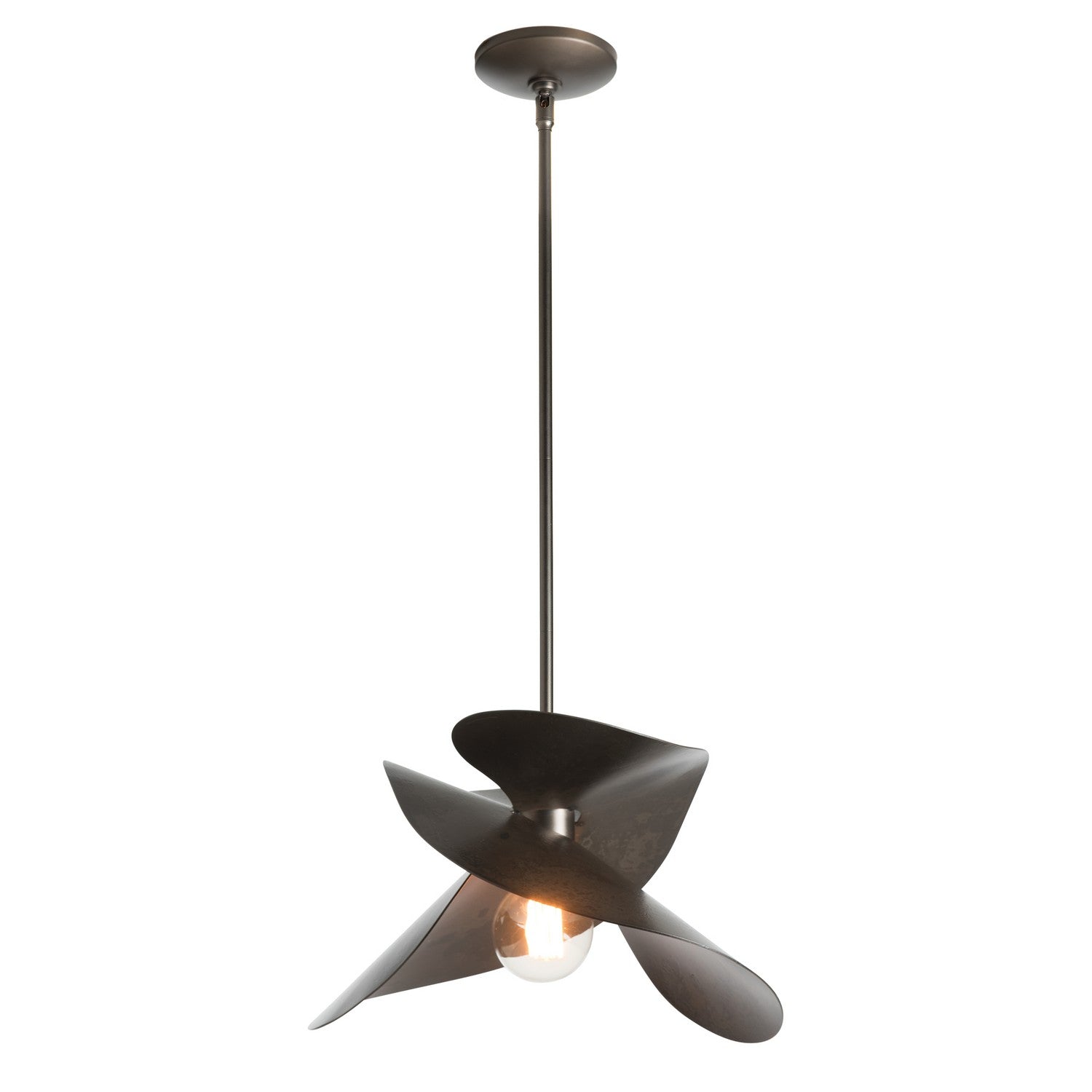 Hubbardton Forge - 139450-SKT-MULT-07 - One Light Pendant - Hibiscus - Dark Smoke