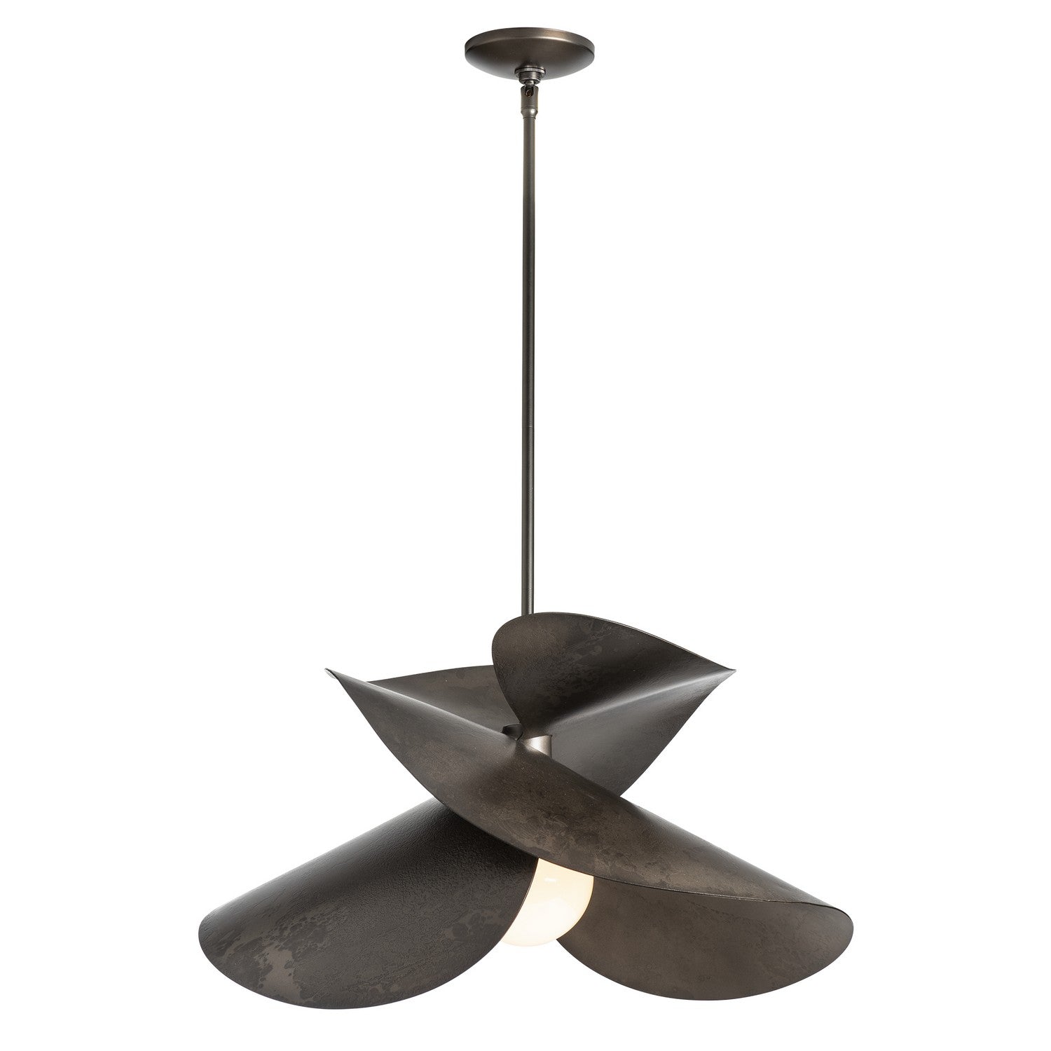 Hubbardton Forge - 139455-SKT-MULT-07 - One Light Pendant - Hibiscus - Dark Smoke