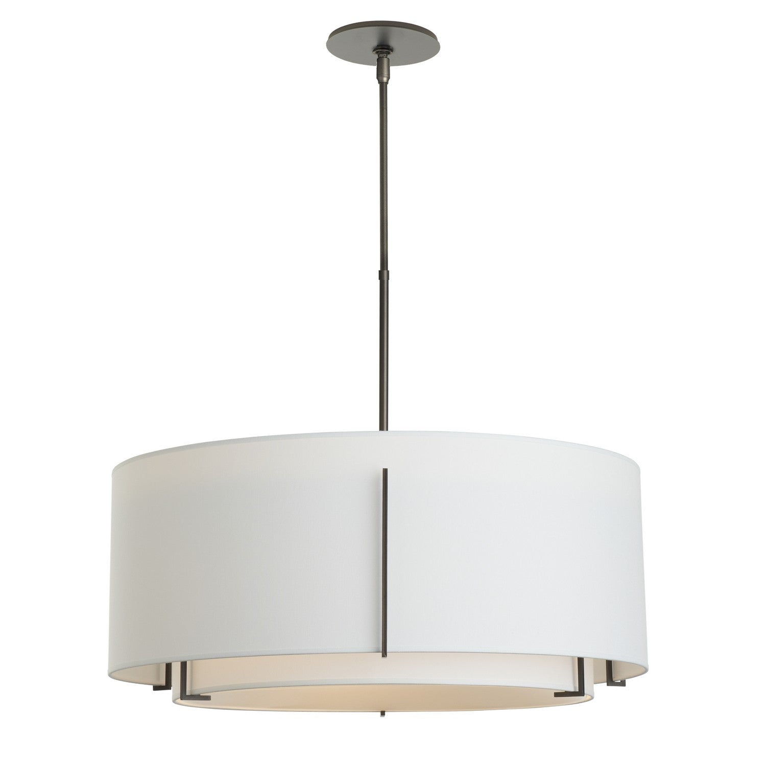 Hubbardton Forge - 139610-SKT-MULT-20-SF2290-SF2899 - Exos Large Double Shade Pendant - Exos - Natural Iron