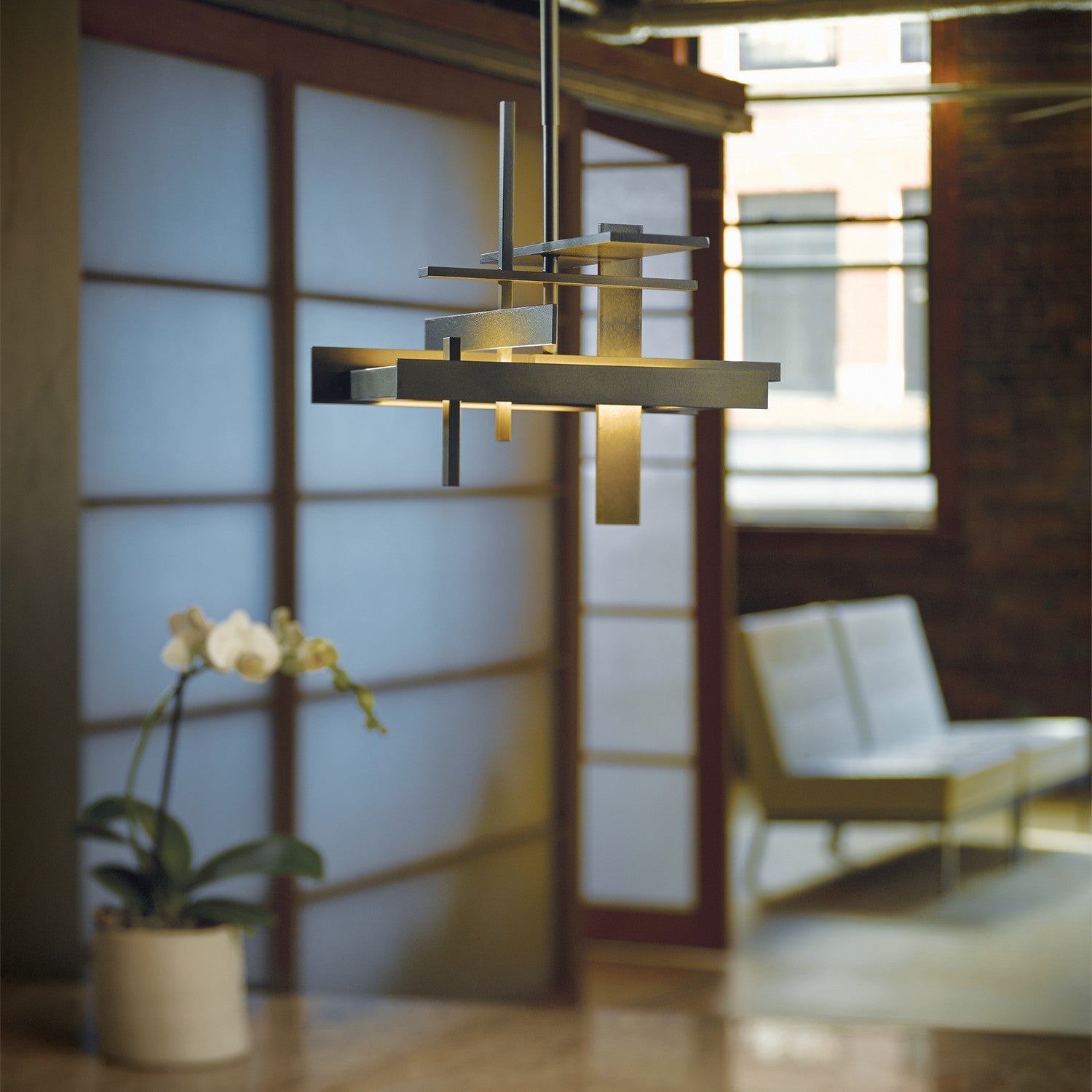Hubbardton Forge - 139718-LED-MULT-07 - Planar Small LED Pendant - Planar - Dark Smoke
