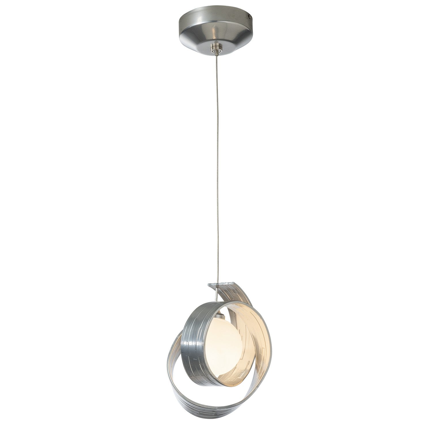 Hubbardton Forge - 161186-SKT-STND-85-GG0711 - LED Pendant - Riza - Sterling