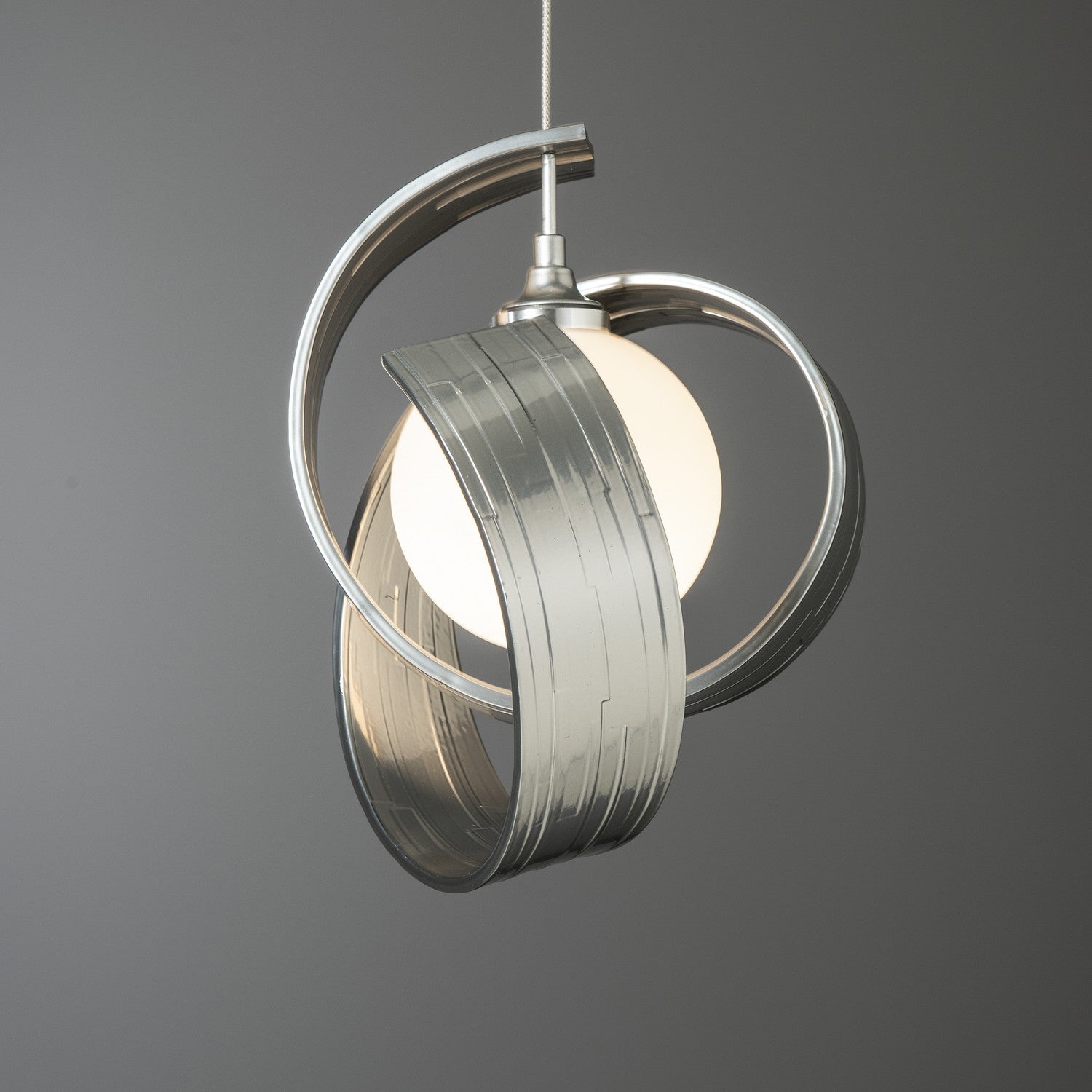 Hubbardton Forge - 161186-SKT-STND-85-GG0711 - LED Pendant - Riza - Sterling