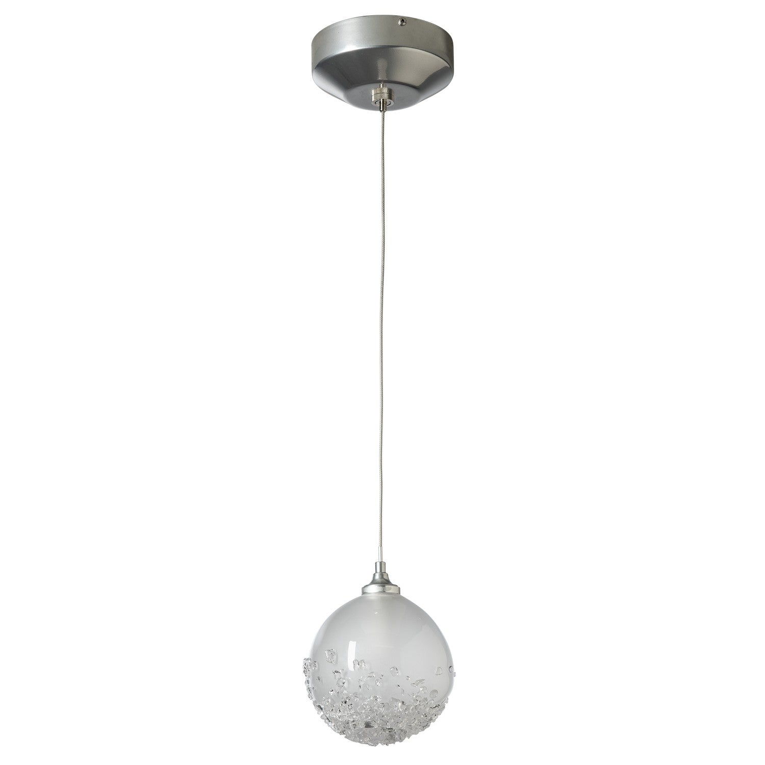 Hubbardton Forge - 161187-SKT-STND-85-FD0750 - Fritz Globe 1-Light Mini Pendant - Fritz - Sterling