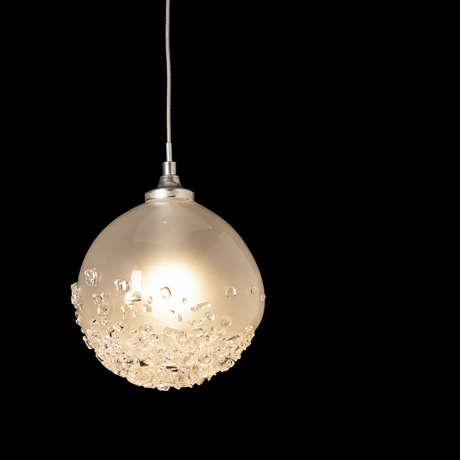 Hubbardton Forge - 161187-SKT-STND-85-FD0750 - Fritz Globe 1-Light Mini Pendant - Fritz - Sterling