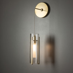 Hubbardton Forge - 201394-SKT-86-ZM0065 - LED Wall Sconce - Exos Glass - Modern Brass