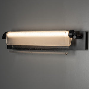 Hubbardton Forge - 202225-LED-10-ZS0740 - LED Bath Bar - Draped Glass - Black