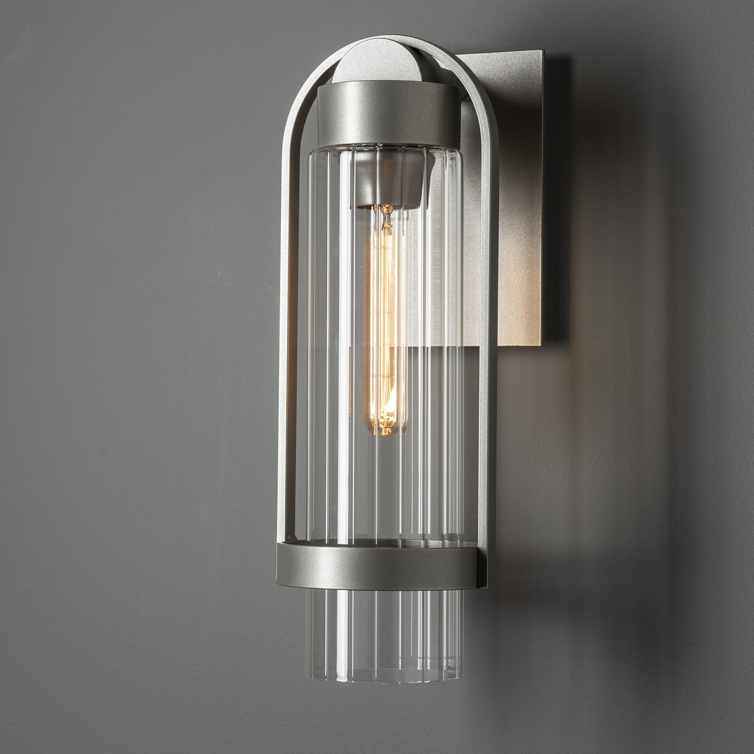 Hubbardton Forge - 302555-SKT-78-ZM0741 - Alcove Small Outdoor Sconce - Alcove - Coastal Burnished Steel