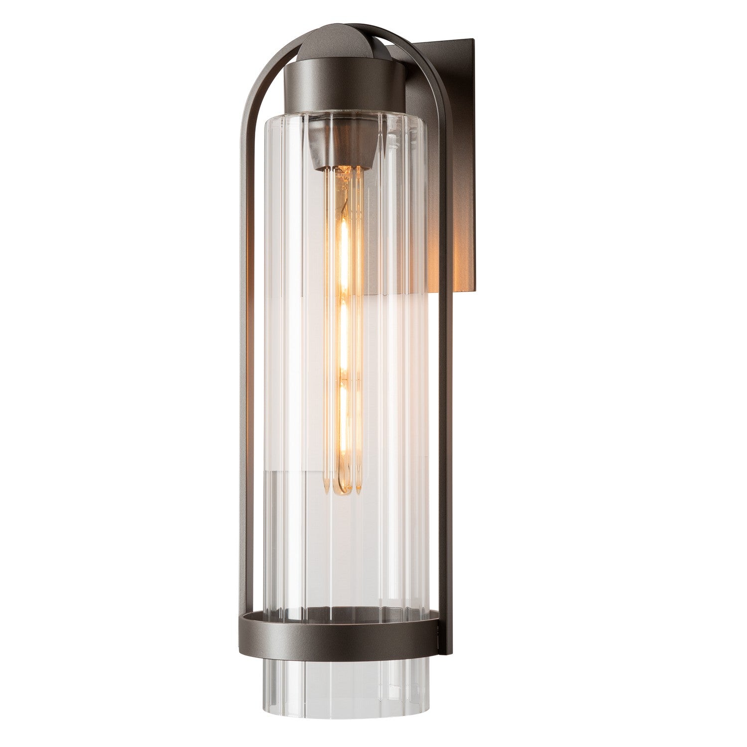 Hubbardton Forge - 302556-SKT-77-ZM0742 - Alcove Medium Outdoor Sconce - Alcove - Coastal Dark Smoke