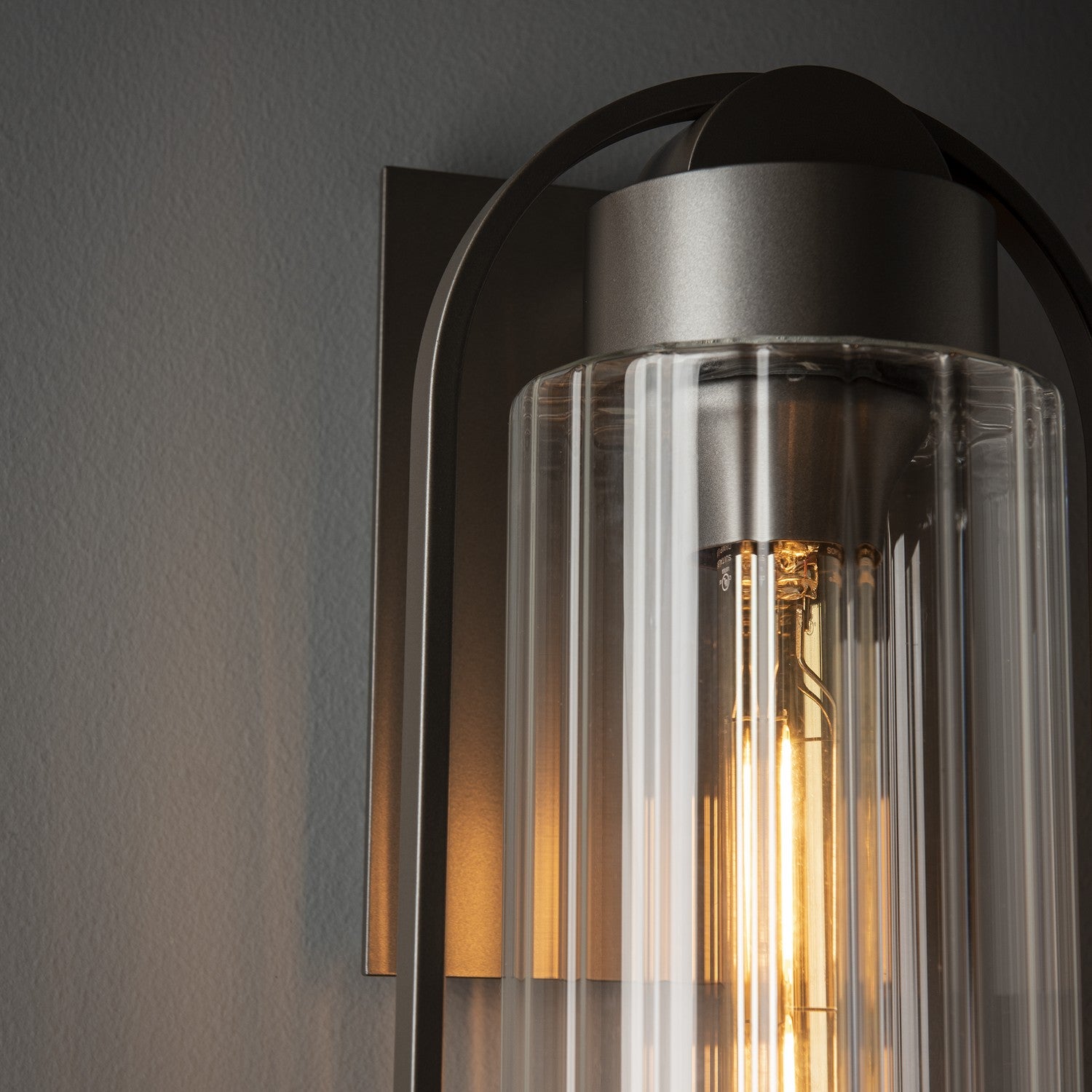 Hubbardton Forge - 302556-SKT-77-ZM0742 - Alcove Medium Outdoor Sconce - Alcove - Coastal Dark Smoke