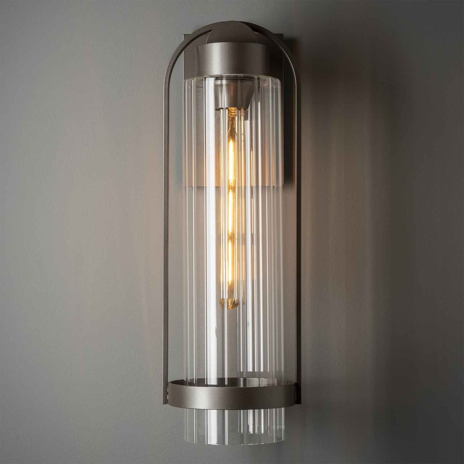 Hubbardton Forge - 302556-SKT-77-ZM0742 - Alcove Medium Outdoor Sconce - Alcove - Coastal Dark Smoke