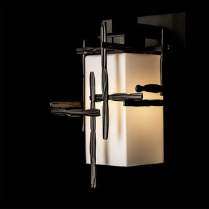 Hubbardton Forge - 302580-SKT-14-GG0111 - One Light Outdoor Wall Sconce - Tura - Coastal Oil Rubbed Bronze