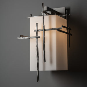 Hubbardton Forge - 302583-SKT-77-GG0707 - One Light Outdoor Wall Sconce - Tura - Coastal Dark Smoke