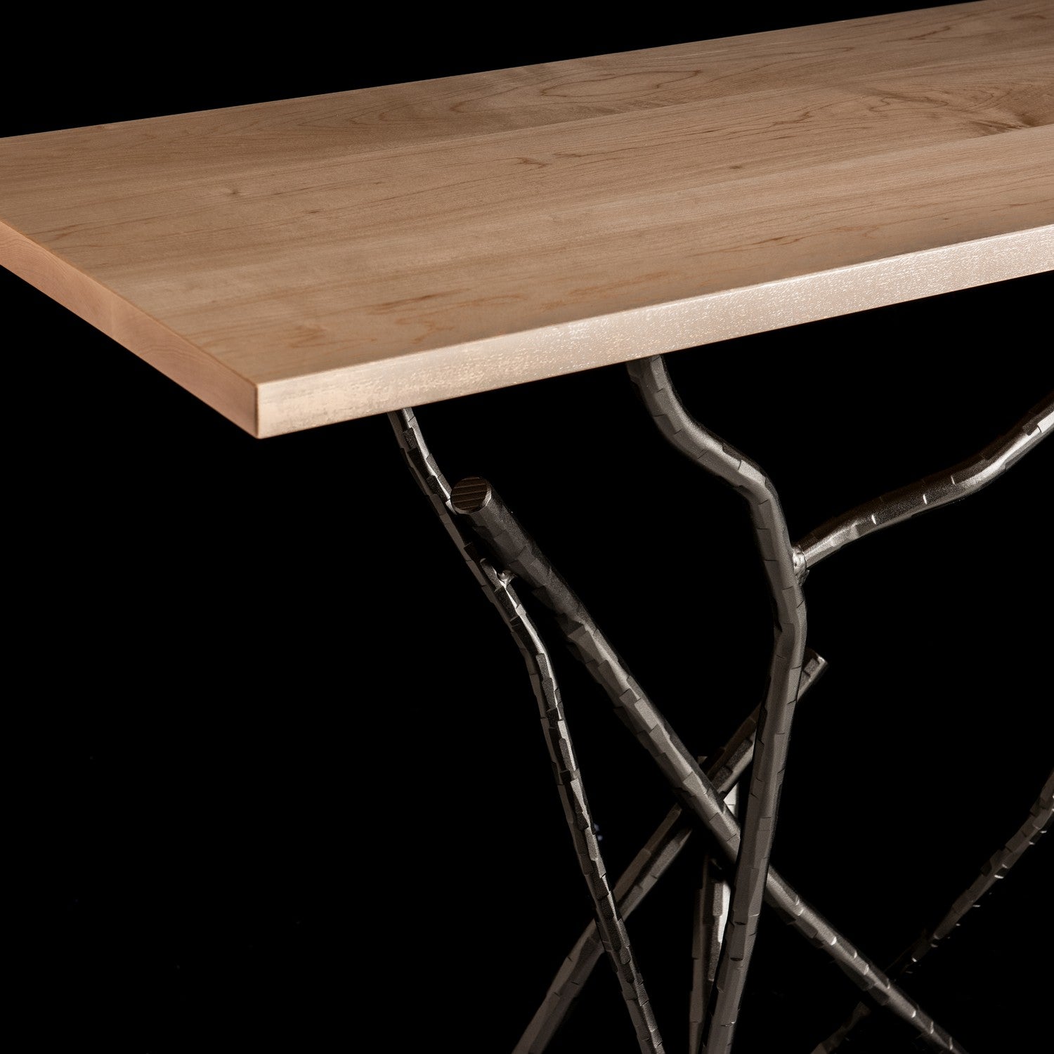Hubbardton Forge - 750113-07-M1 - Brindille Wood Top Console Table - Brindille - Dark Smoke