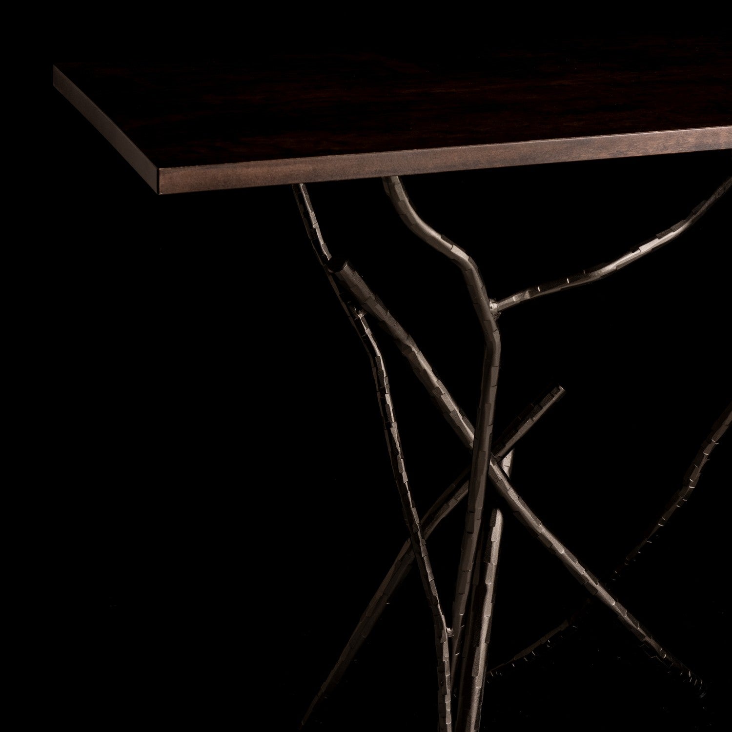 Hubbardton Forge - 750113-07-M3 - Brindille Wood Top Console Table - Brindille - Dark Smoke
