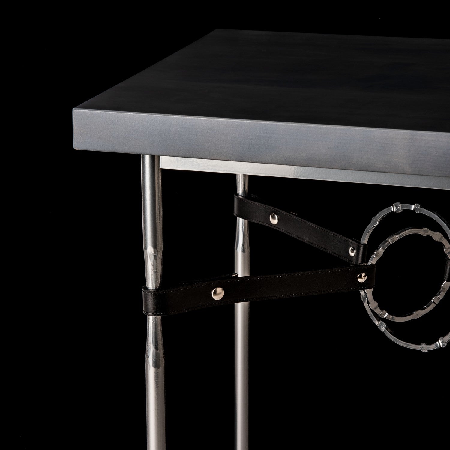 Hubbardton Forge - 750114-85-85-LK-M2 - Equus Wood Top Side Table - Equus - Sterling