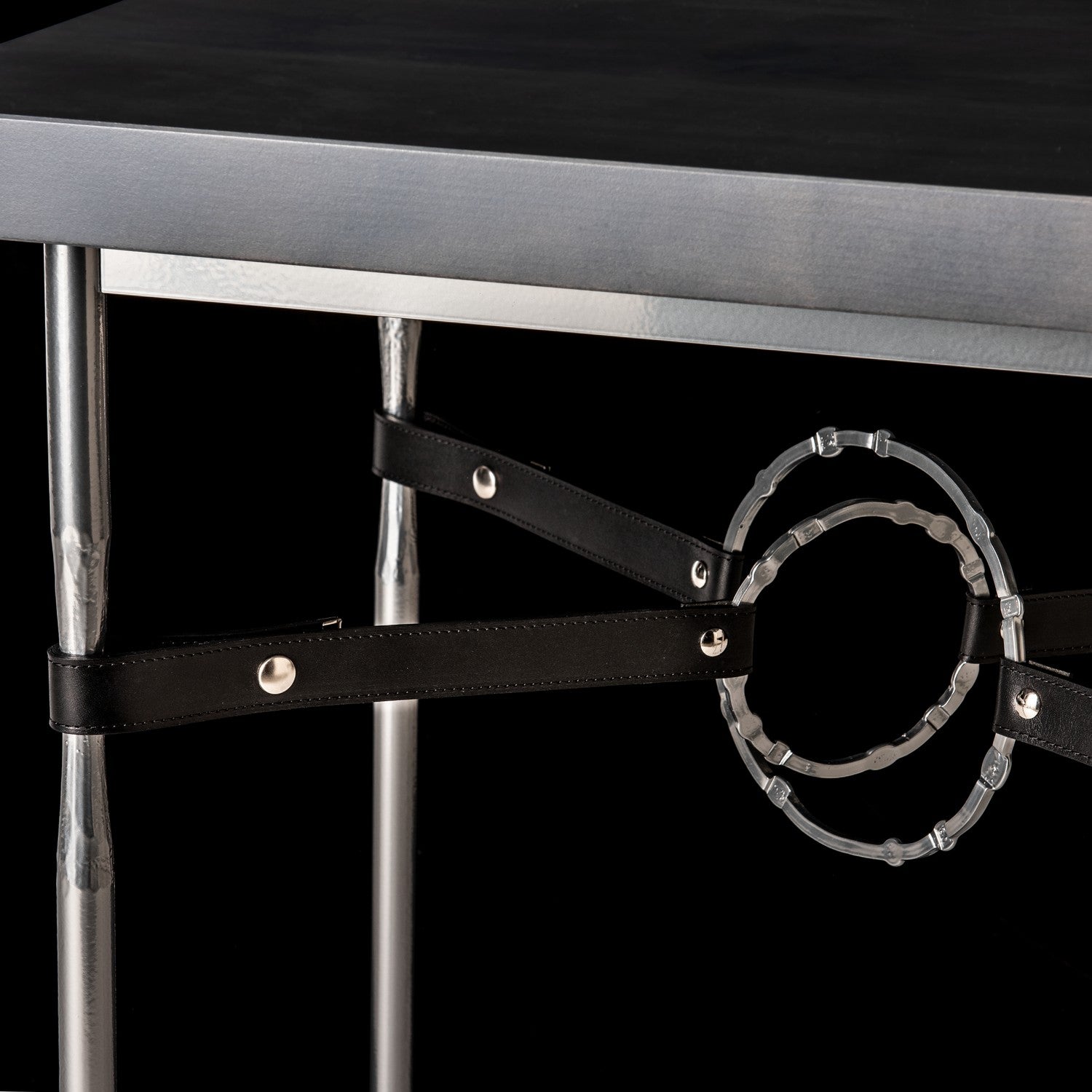 Hubbardton Forge - 750114-85-85-LK-M2 - Equus Wood Top Side Table - Equus - Sterling