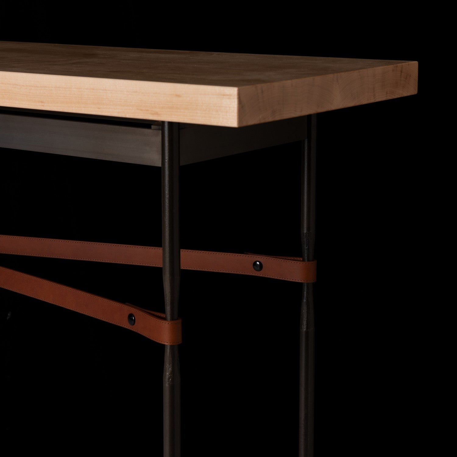 Hubbardton Forge - 750120-07-07-LC-M1 - Equus Wood Top Console Table - Equus - Dark Smoke