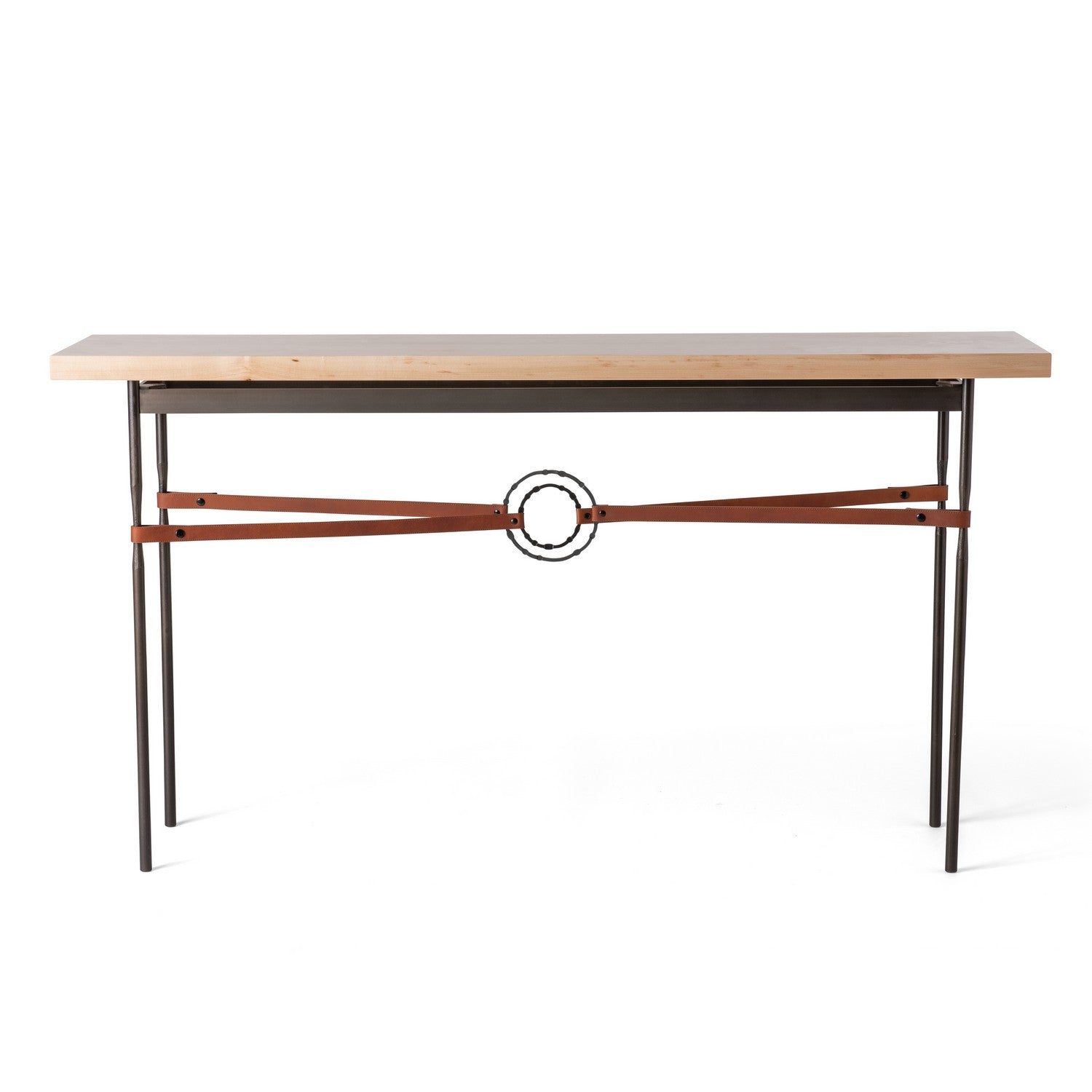 Hubbardton Forge - 750120-07-07-LC-M1 - Equus Wood Top Console Table - Equus - Dark Smoke