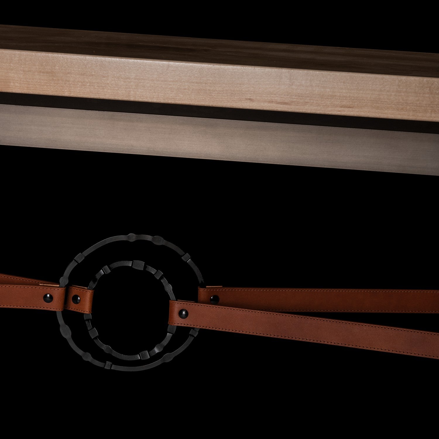 Hubbardton Forge - 750120-07-07-LC-M1 - Equus Wood Top Console Table - Equus - Dark Smoke