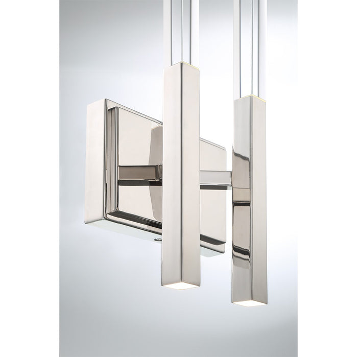 Eurofase - 46426-024 - BENICIO-WSC-2LT-18IN-PN-CL - BENICIO - Polished Nickel