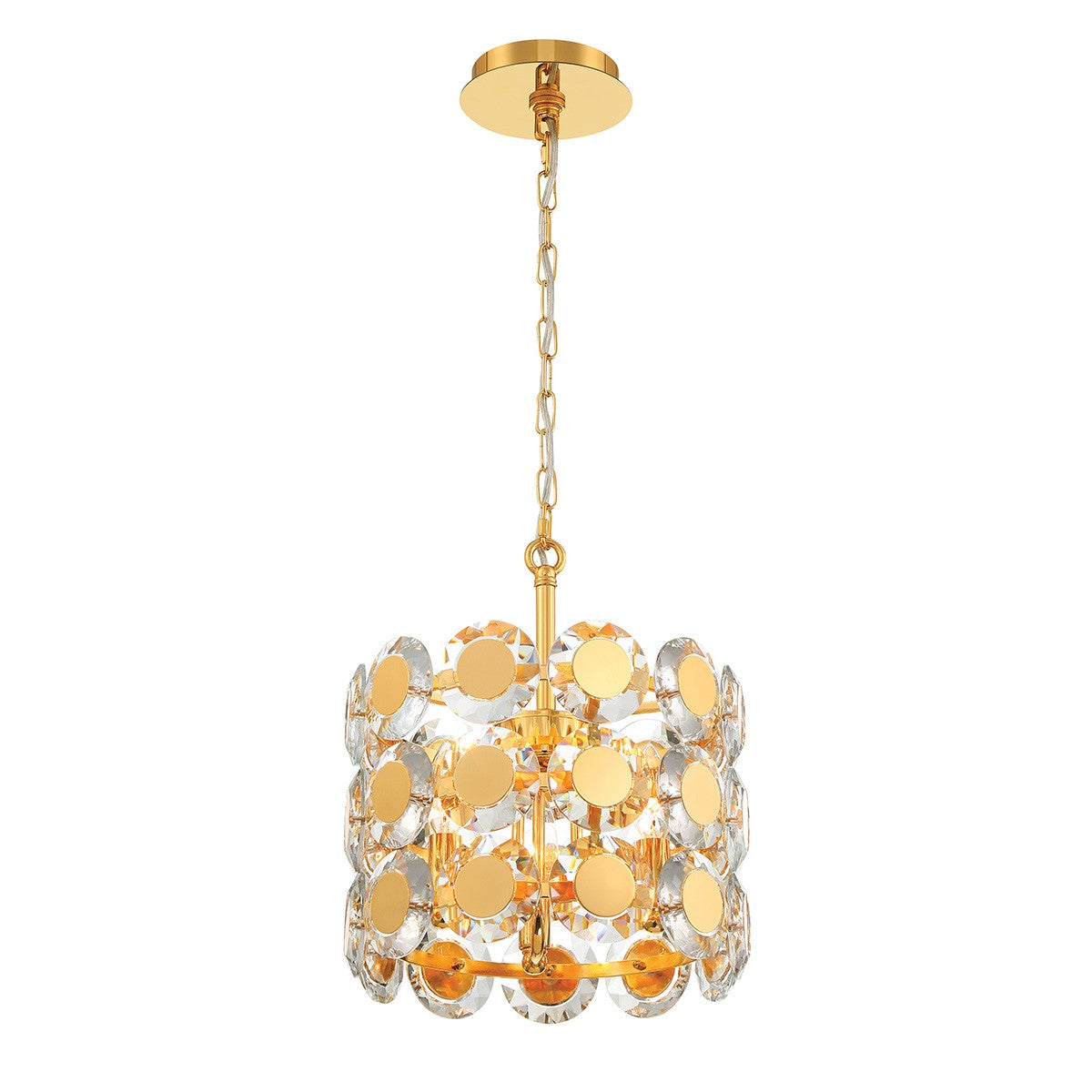 Eurofase - 44284-029 - Three Light Pendant - Perrene - Gold