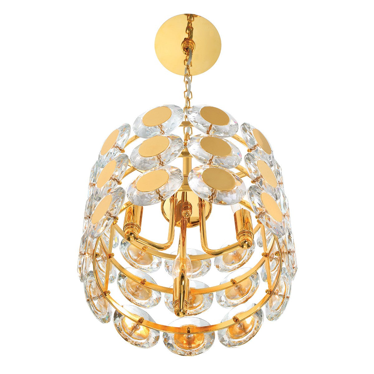 Eurofase - 44284-029 - Three Light Pendant - Perrene - Gold