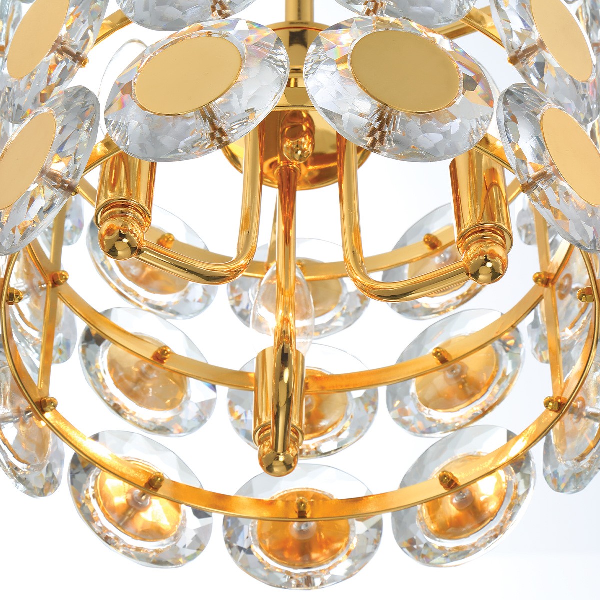 Eurofase - 44284-029 - Three Light Pendant - Perrene - Gold