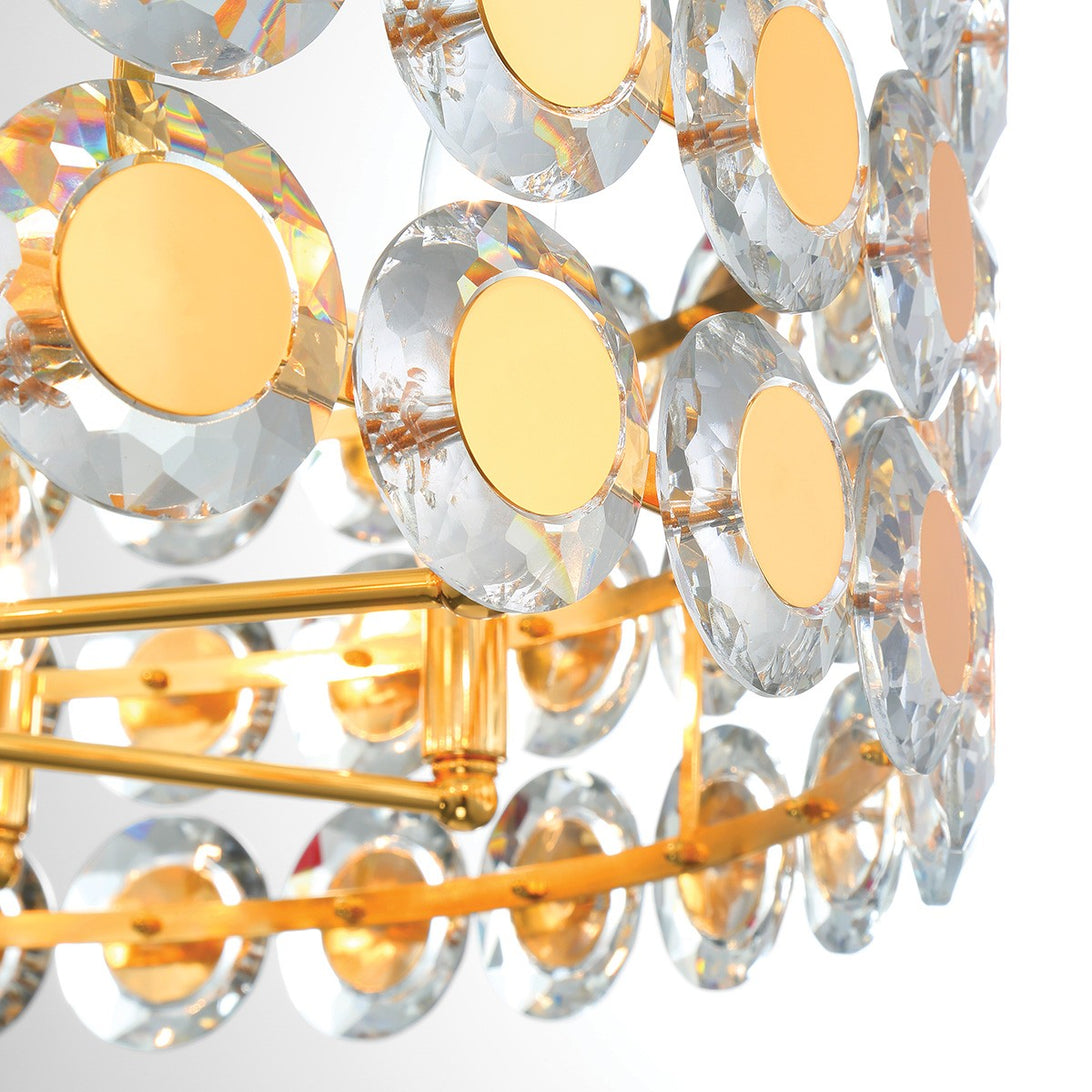 Eurofase - 44286-025 - PERRENE-CHD-8LT-32IN-GD-CL - PERRENE - Gold