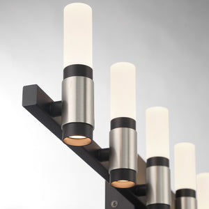 Eurofase - 45238-021 - ALBANY-VAN-7LT-SBM-WH - ALBANY - Silver-Black