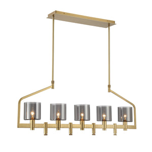 Eurofase - 45652-011 - DECATO-CHD-5LT-42IN-GD-SK - DECATO - Gold