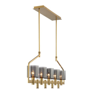 Eurofase - 45652-011 - DECATO-CHD-5LT-42IN-GD-SK - DECATO - Gold