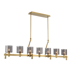 Eurofase - 45653-018 - DECATO-CHD-7LT-57IN-GD-SK - DECATO - Gold