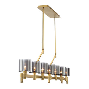 Eurofase - 45653-018 - DECATO-CHD-7LT-57IN-GD-SK - DECATO - Gold