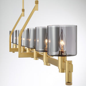 Eurofase - 45653-018 - DECATO-CHD-7LT-57IN-GD-SK - DECATO - Gold