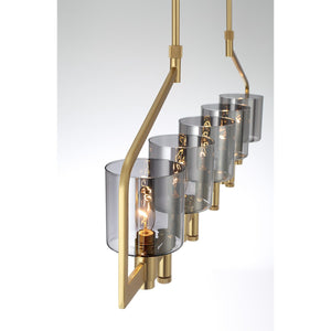 Eurofase - 45653-018 - DECATO-CHD-7LT-57IN-GD-SK - DECATO - Gold