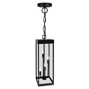 CWI Lighting - 1695P8-4-101 - Four Light Outdoor Hanging Lantern - Windsor - Black