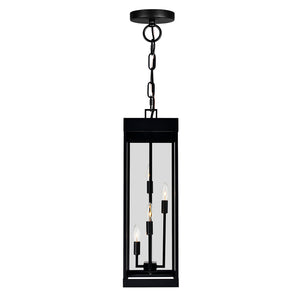 CWI Lighting - 1695P8-4-101 - Four Light Outdoor Hanging Lantern - Windsor - Black