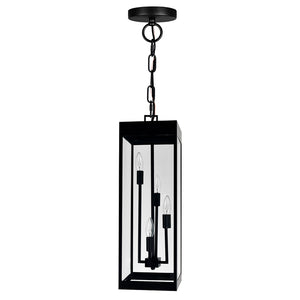 CWI Lighting - 1695P8-4-101 - Four Light Outdoor Hanging Lantern - Windsor - Black