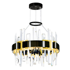 CWI Lighting - 1592P18-612 - LED Chandelier - Aya - Pearl Black & Titanium Gold