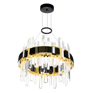 CWI Lighting - 1592P18-612 - LED Chandelier - Aya - Pearl Black & Titanium Gold