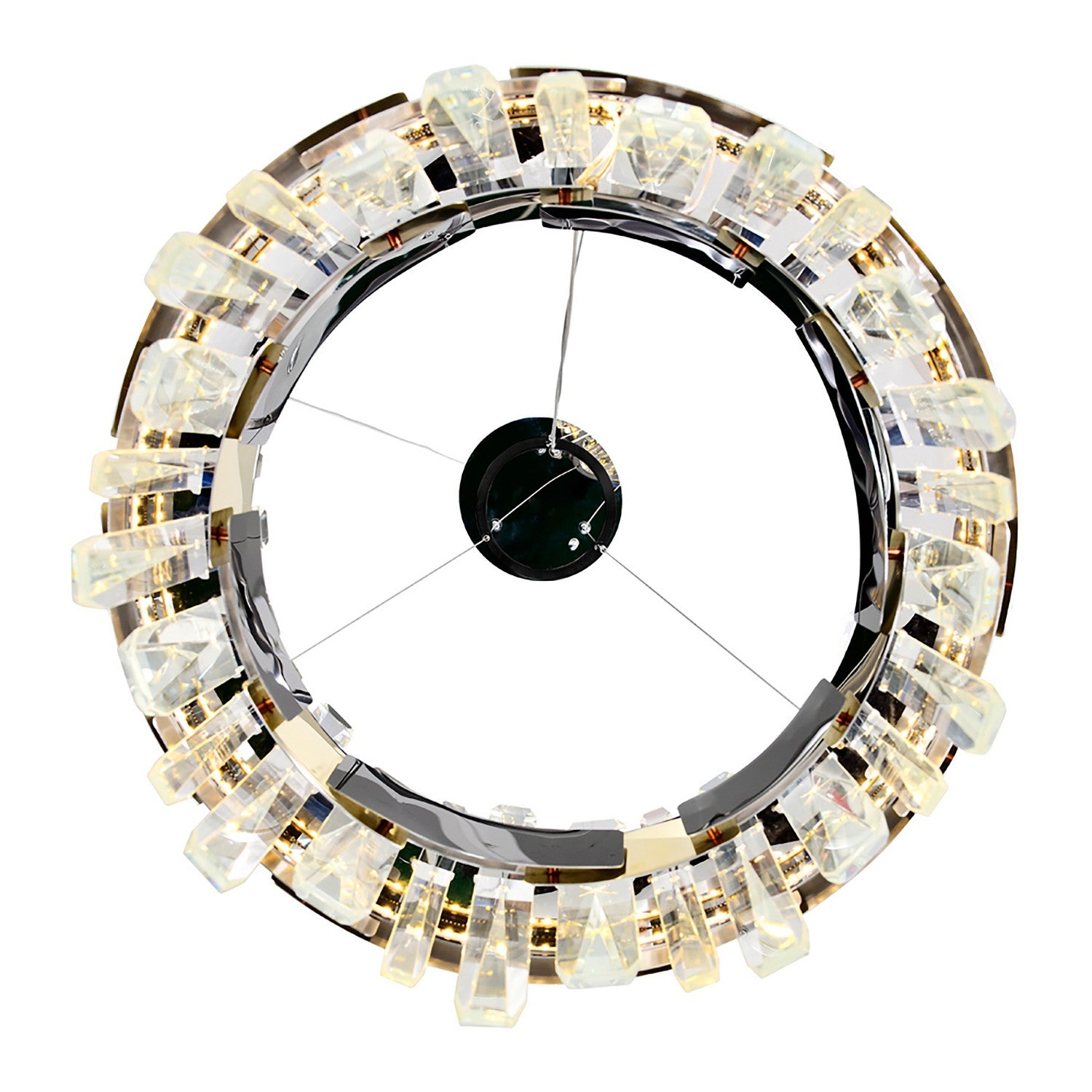 CWI Lighting - 1592P18-612 - LED Chandelier - Aya - Pearl Black & Titanium Gold