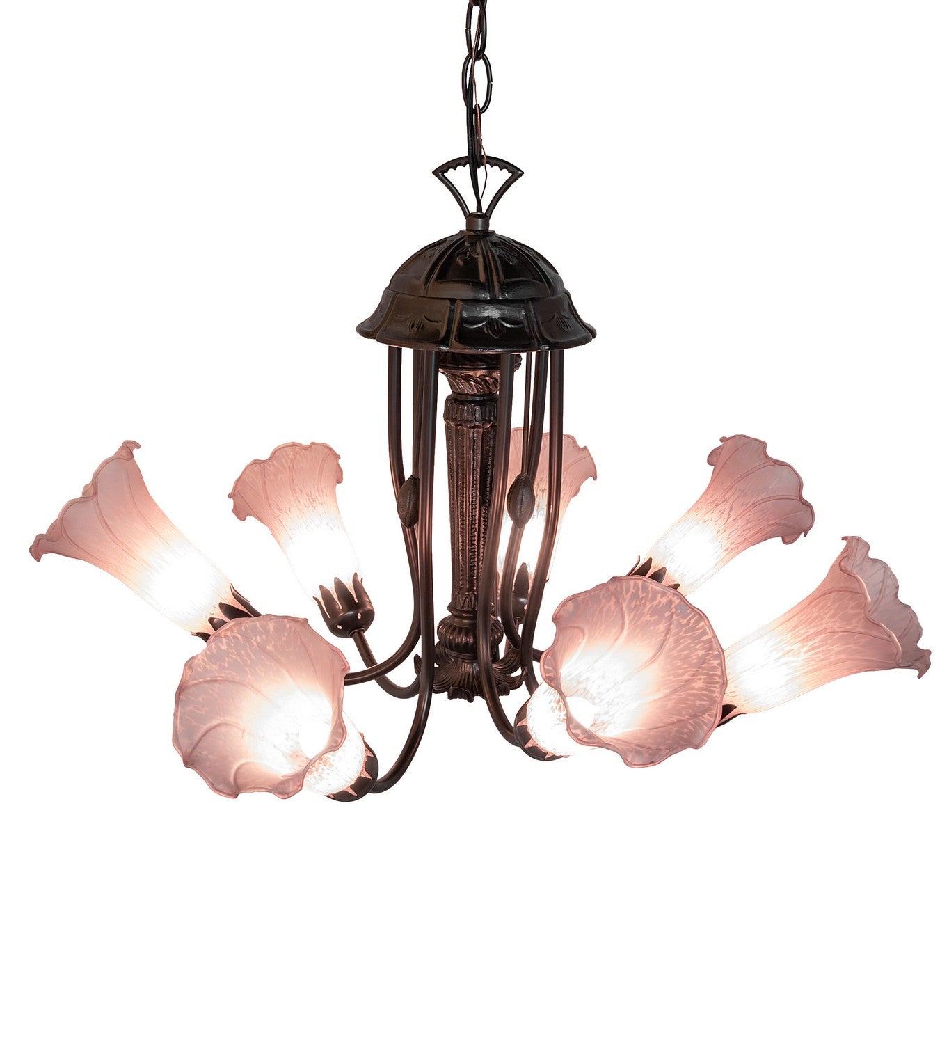 Meyda Tiffany - 251576 - Seven Light Chandelier - Pond Lily - Mahogany Bronze