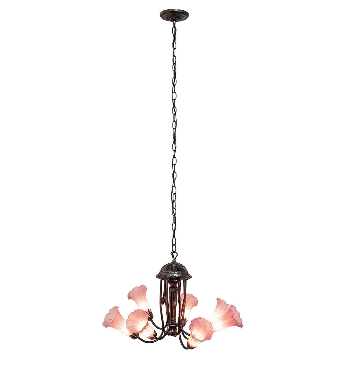 Meyda Tiffany - 251576 - Seven Light Chandelier - Pond Lily - Mahogany Bronze